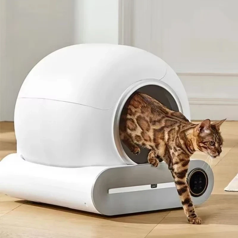 Bac à litière automatique connecté – Modèle "SmartDome 65L Pro"