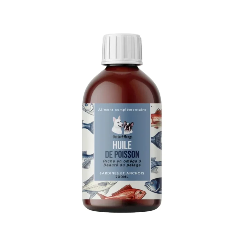 Huile de poisson pour chien