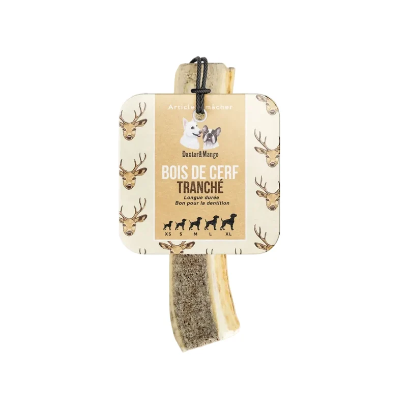 Bois de cerf pour chien - Modèle TRANCHE