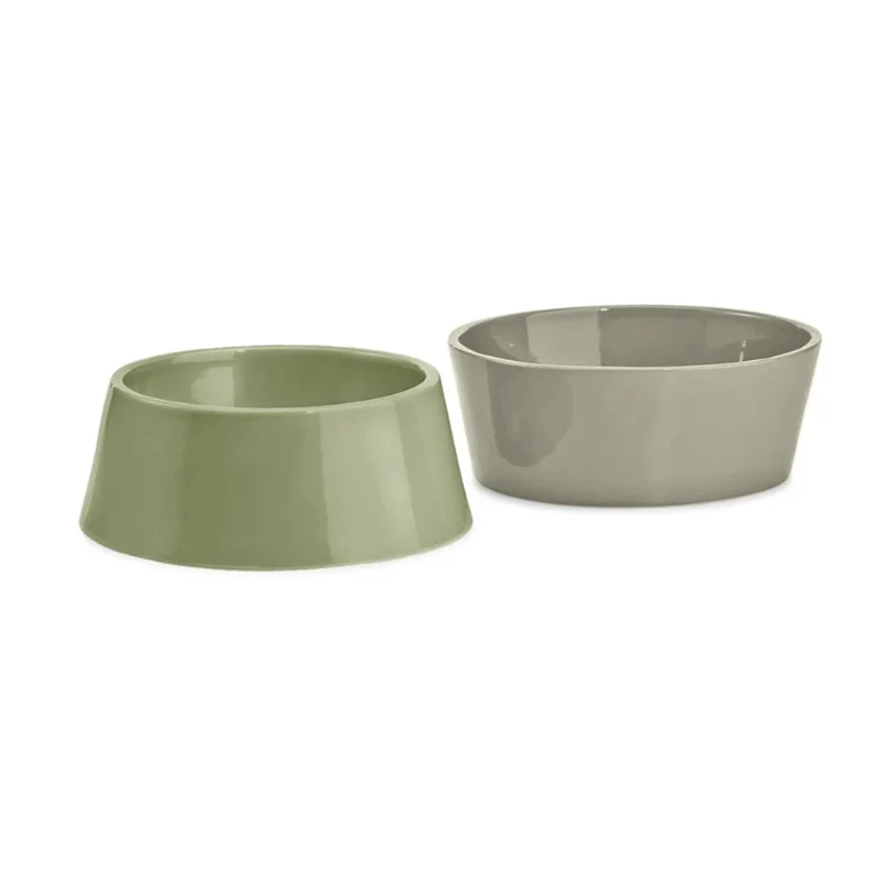 Gamelle design en porcelaine pour chien - Modèle DOPPIO