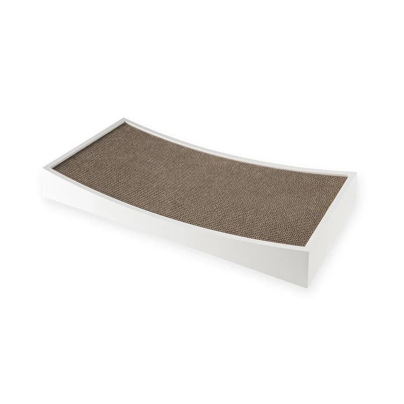 Griffoir design pour chat en bois laqué et carton - Modèle GRATTA