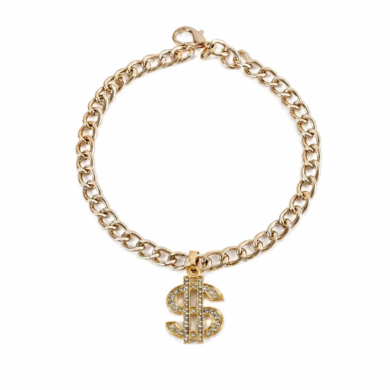Collier Chat avec Pendentif Dollar