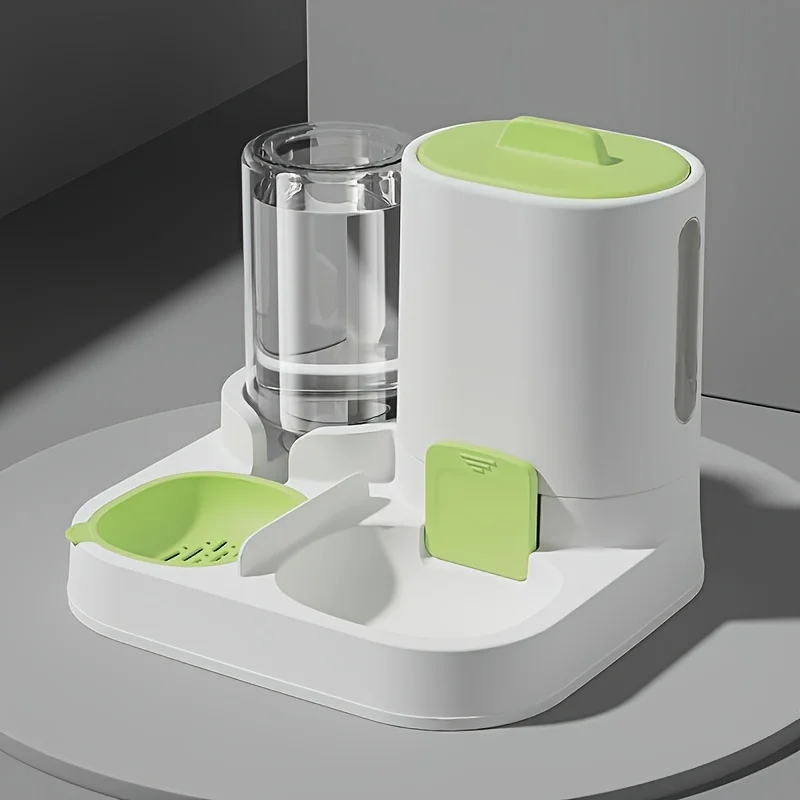 Distributeur de nourriture et eau pour chat gravité "Douce Gamelle"