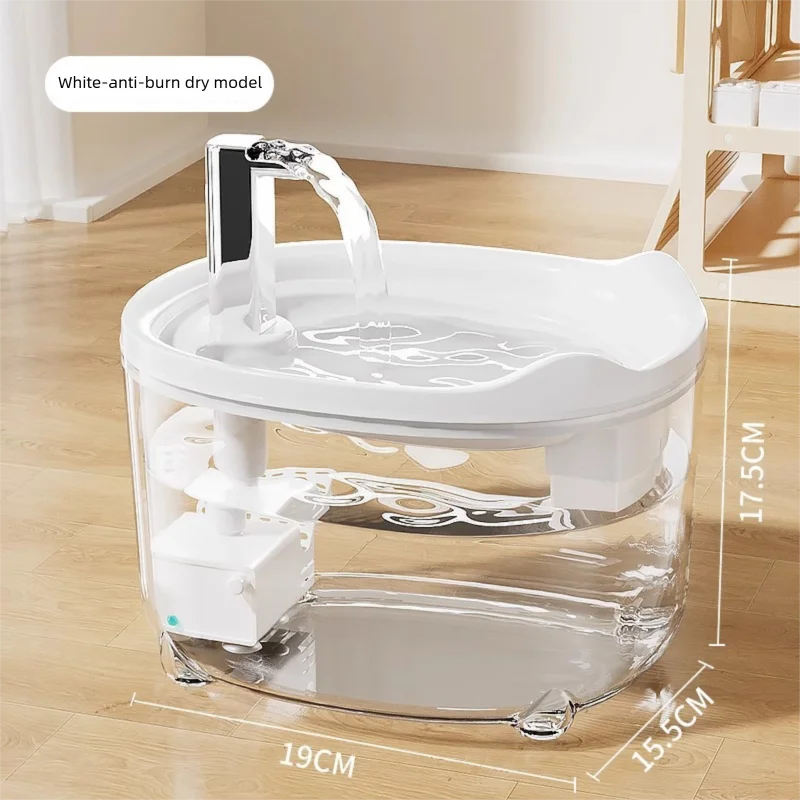 Fontaine à eau pour chat avec filtration et circulation silencieuse "Goutte Dorée"