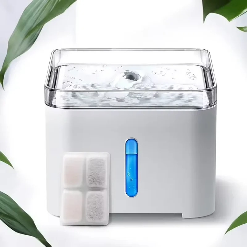 Fontaine à eau pour chat avec LED 2L "Clair de Source"
