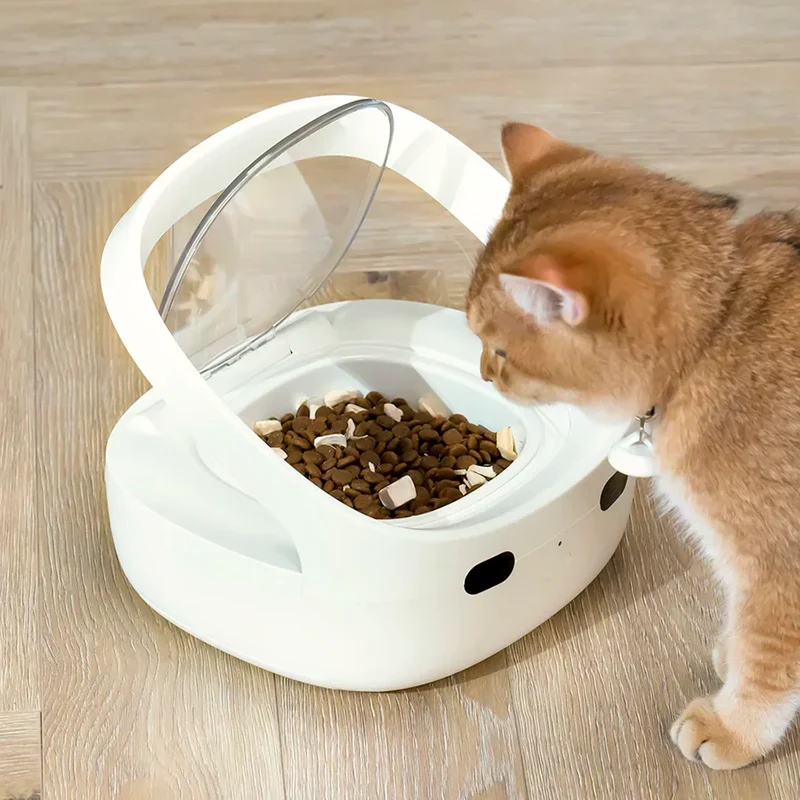 Distributeur automatique intelligent pour chat à reconnaissance RFID "MiaouProtect" - Idéal pour chat avec régime alimentaire spécifique, adapté pour la pâtée pour chat