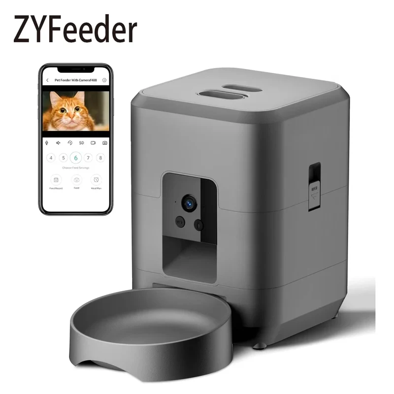 Distributeur automatique pour chat connecté "MiniMiaou" – Modèle "Compagnon Nomade"