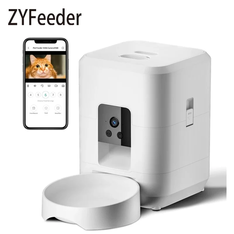 Distributeur automatique pour chat connecté "MiniMiaou" – Modèle "Compagnon Nomade"