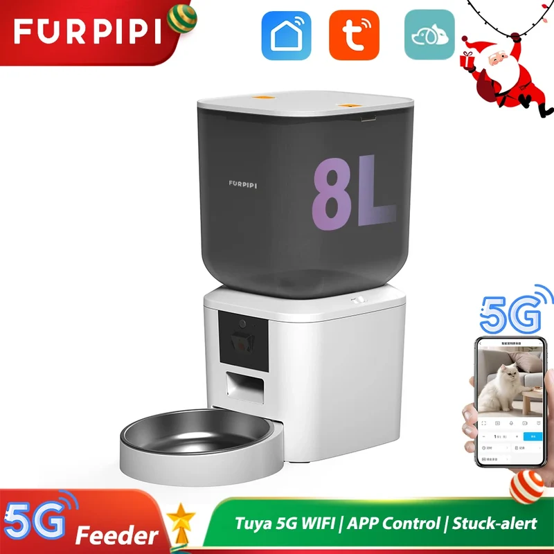Distributeur automatique pour chat avec caméra "MiaouZen" – Modèle "Maison Connectée"