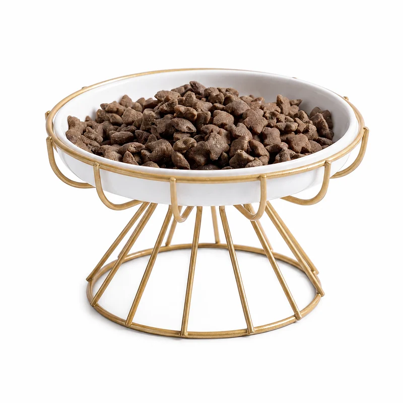 Gamelle Chat Surélevée avec Bol en Céramique
