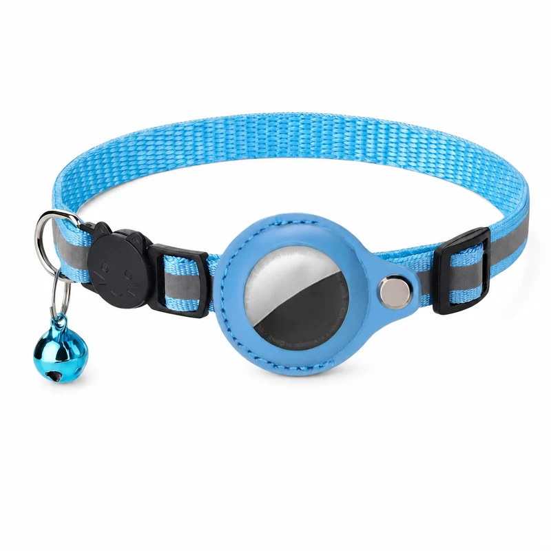 Collier Anti Fugue avec Clochette et Emplacement pour Airtag