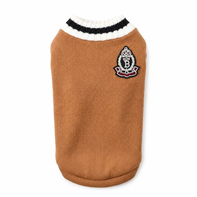 Pull Chat avec Logo Brodé