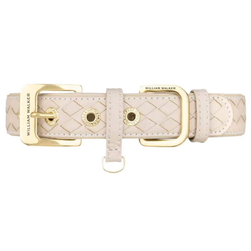 Collier en cuir pour chien tressé à la main - PRESTIGE