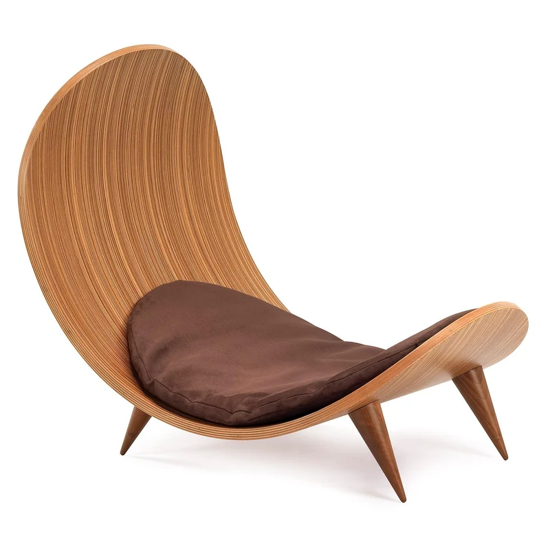 Fauteuil pour chien en bois zébré - GARDA XL