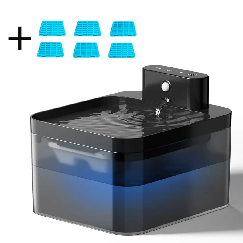 Fontaine à eau sans fil avec batterie et anti gaspillage "Miaou Sense" – Détection intelligente