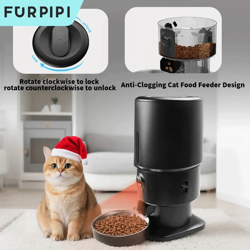 Distributeur connecté automatique avec caméra "Miaou Vision Pro" – 5L