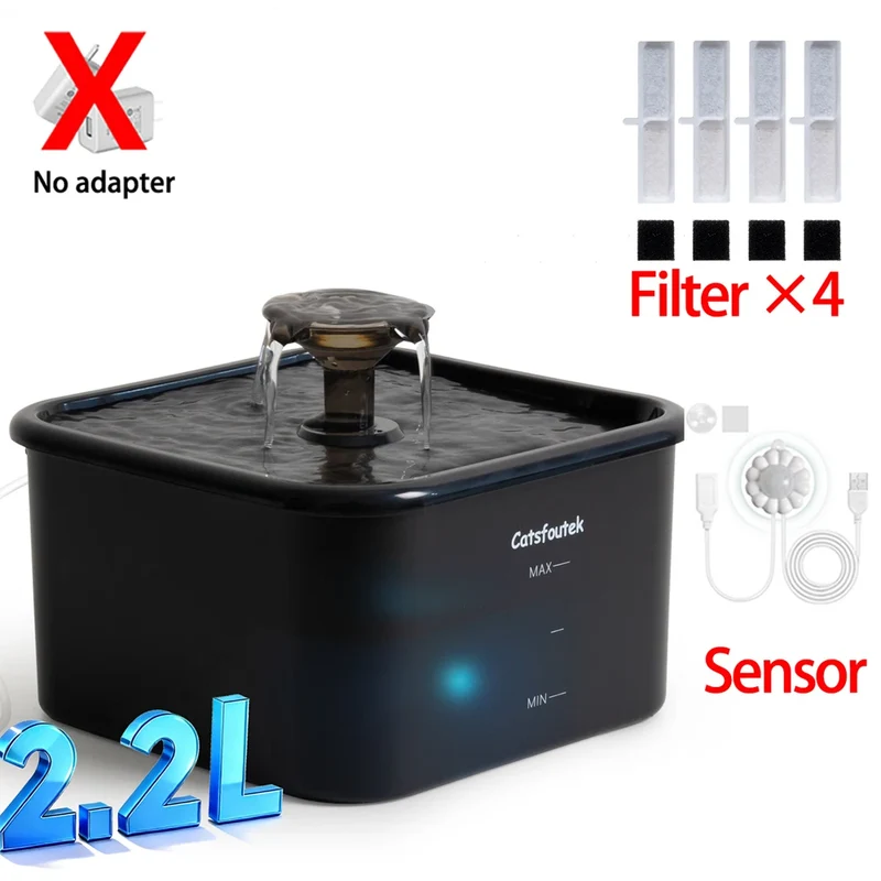 Fontaine à eau automatique avec capteur "HydraSense 2.2L"