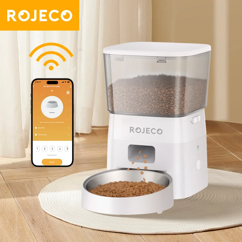 Distributeur automatique de croquettes chat connecté 2L "SmartCroq Connect"