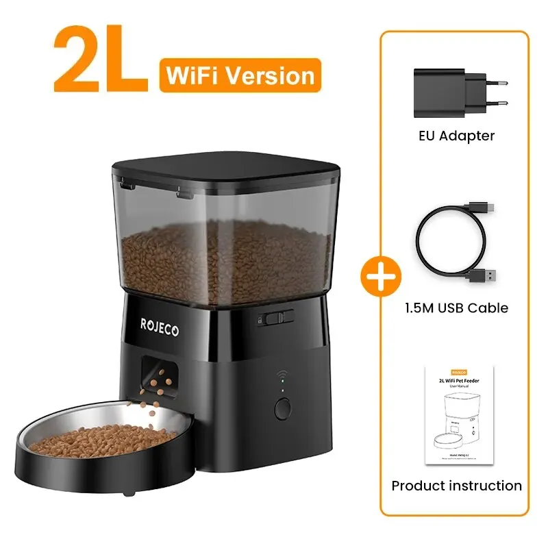 Distributeur automatique de croquettes chat connecté 2L "SmartCroq Connect"