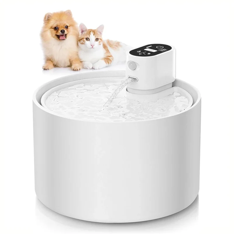 Fontaine à eau chat sans fil céramique 2,3L "NekoPure Sense"