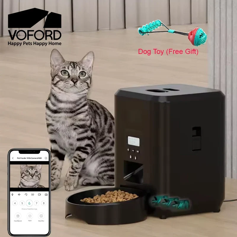 Distributeur automatique pour chat avec caméra "MiniMiaou" – Modèle "Lien Quotidien"