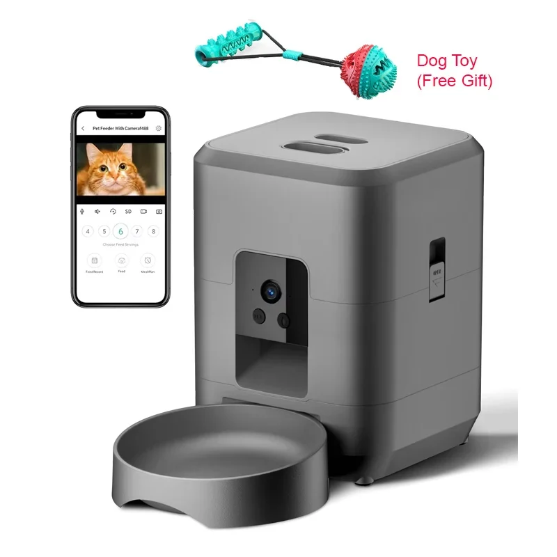 Distributeur automatique pour chat avec caméra "MiniMiaou" – Modèle "Lien Quotidien"