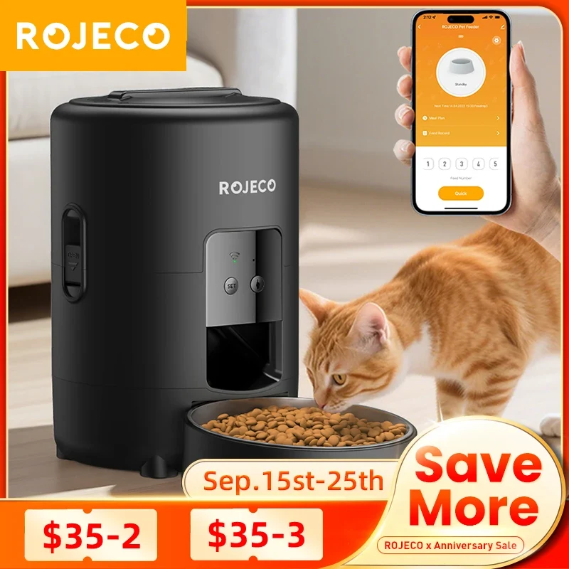 Distributeur automatique pour chat connecté "MiniMiaou" – Modèle "Routine Maline"