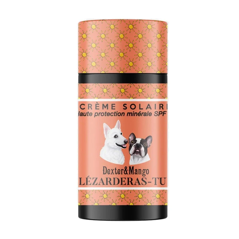 Crème solaire protectrice naturelle pour chien & chat - Modèle LEZARDERAS TU?