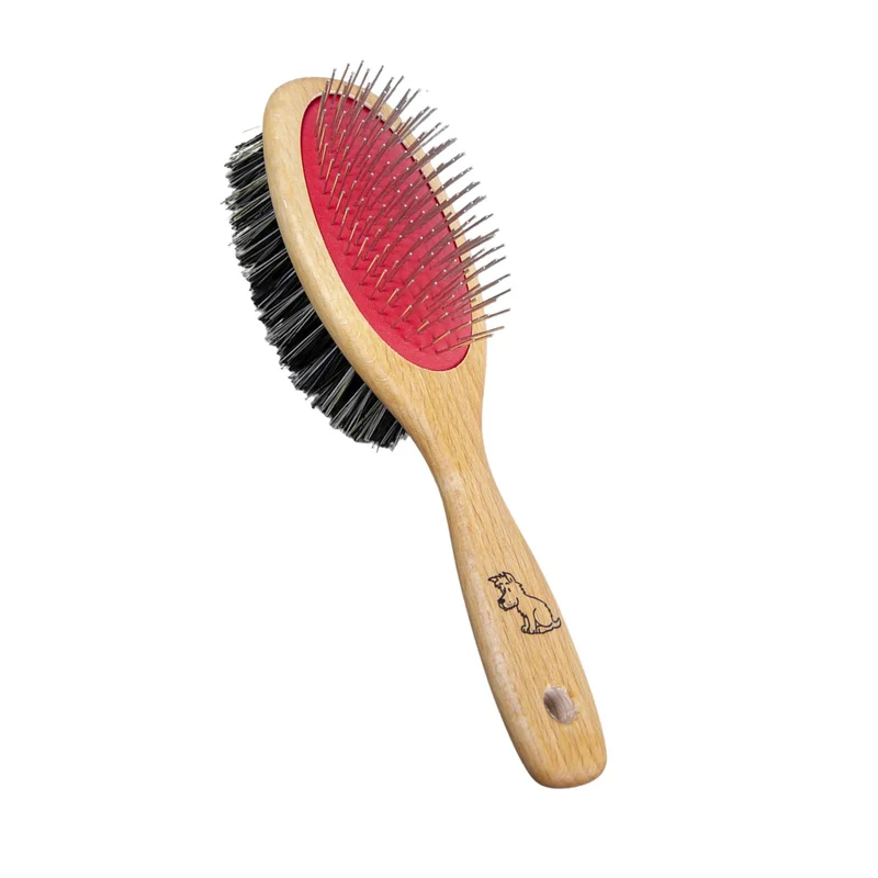 Brosse pour chien et chat double face pour un toilettage optimal de votre animal