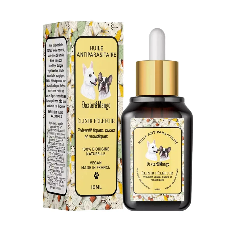 Antiparasitaire pour chien naturel - Modèle FELEFUIR