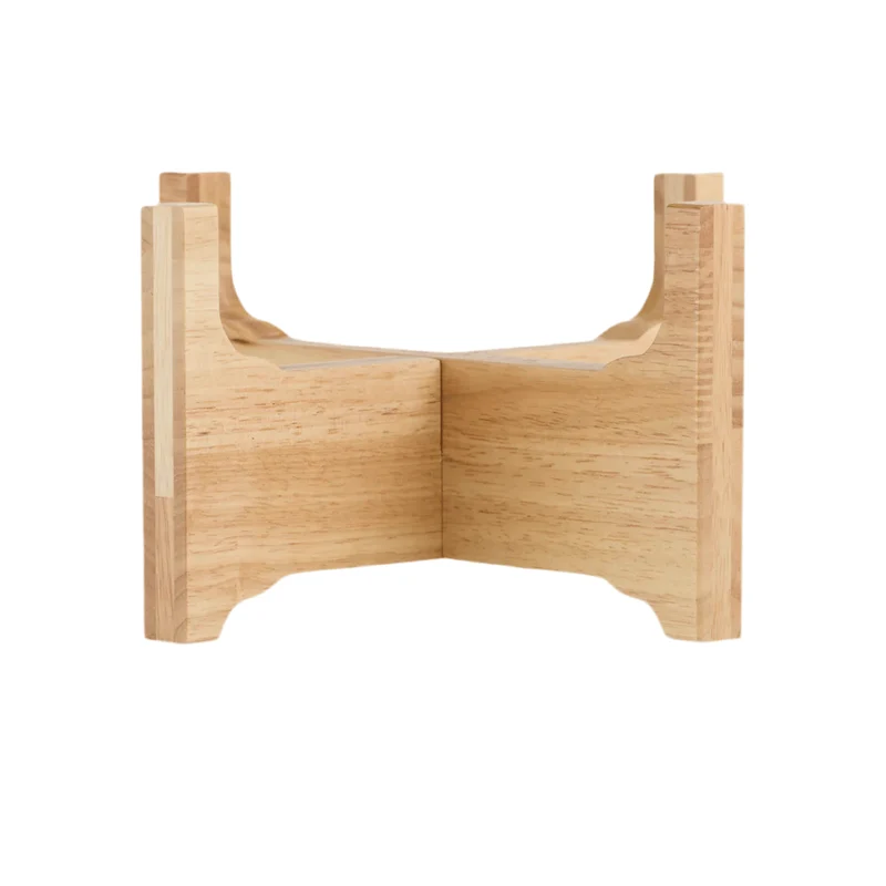 Support en bois pour gamelle pour chien en céramique William Walker