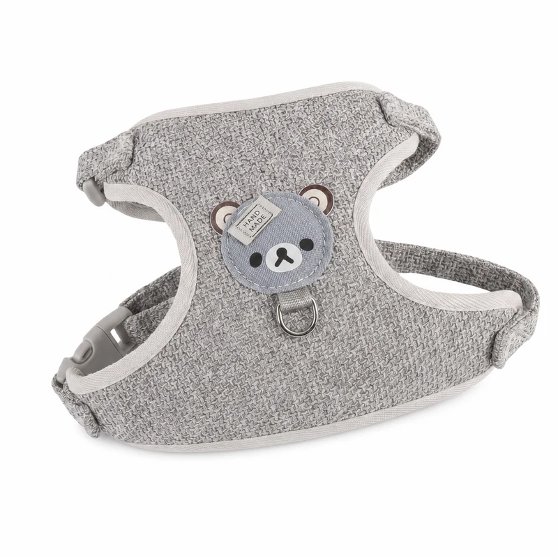 Sangle de poitrine en glaçure avec design d'ourson pour chat