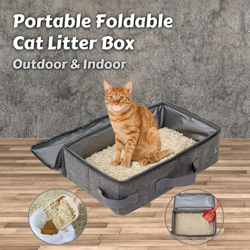 Litière pour chat portable pliable "Baluchat" – Modèle "Voyage Zen"