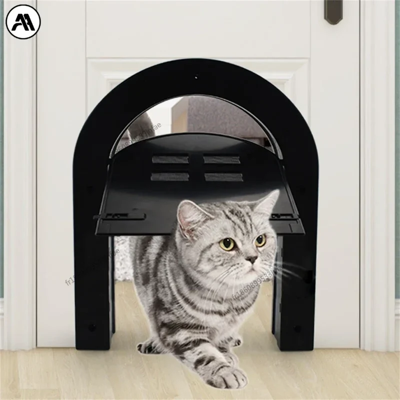 Chatière pour chat "Arche Moderne" – Porte design arrondie avec verrouillage sécurisé