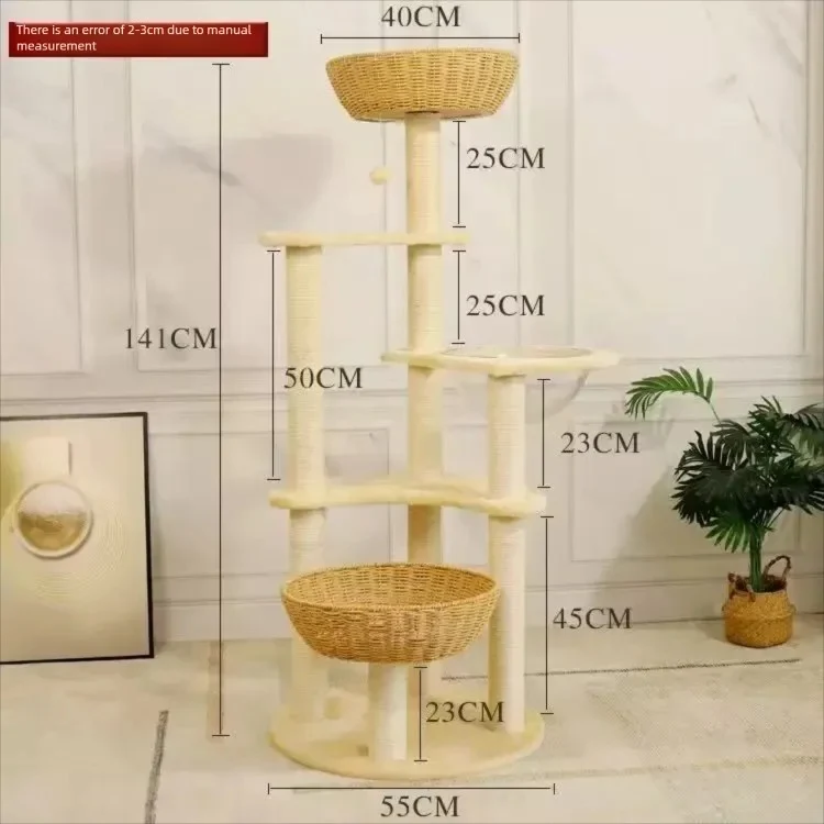 Designer-Kratzbaum aus Massivholz – Modell SkyNest