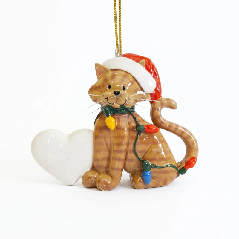 Cadeau Fan De Chat Chat À Suspendre Dans Le Sapin De Noël