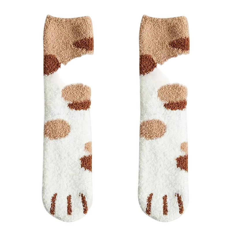Cadeau Fan De Chat Chaussettes En Forme De Patte De Chat Douce