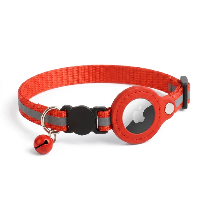 Collier GPS Chat - Support Airtag, Collier de Suivi Anti Perte
