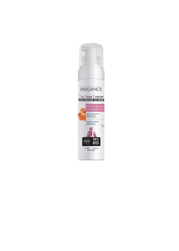 Biogance shampooing mousse sans rincage pour chat et chien