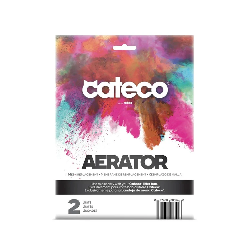 Cateco aérateur de remplacement pour bac à litière - Paquet de 2