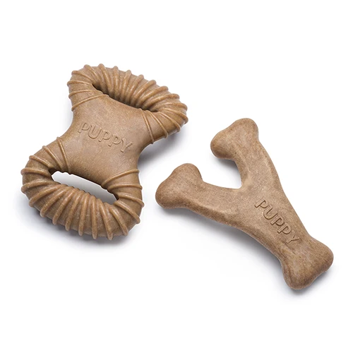 Benebone - Duo Dental Chew et Wishbone au Bacon Très Petit - Chiot
