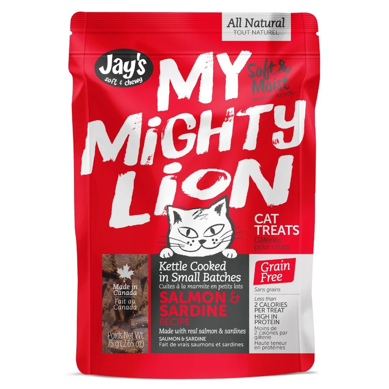 Jay's - Gâterie - My Mighty Lion - Saumon et Sardine - 75g - Chat