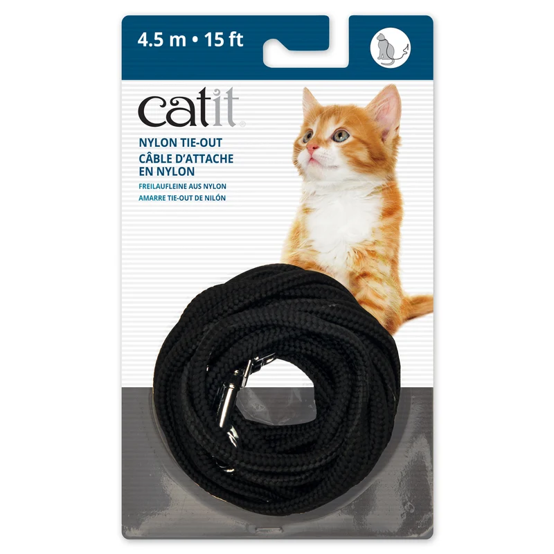 Catit - Câble d'Attache en Nylon - 4.5 m - Chat