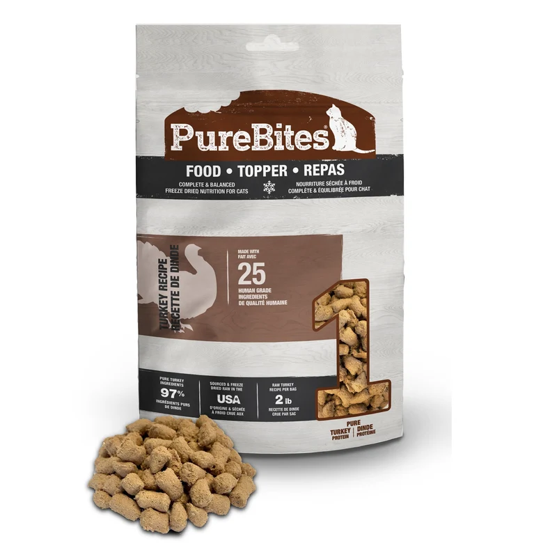 PureBites - Repas - Topper - Recette de Dinde - Chat - 80g