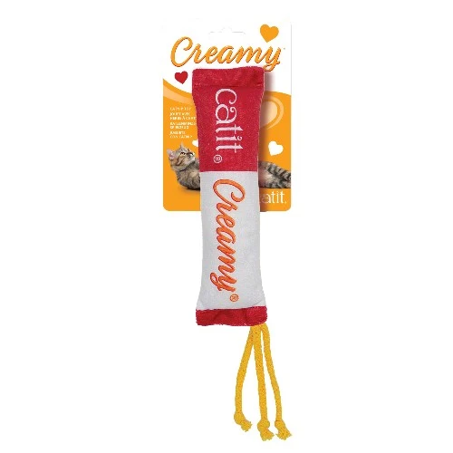 Jouet Catit Creamy avec herbe à chat, 30 x 5,4 x 3,5 cm (11,8 x 2,1 x 1,3 po)
