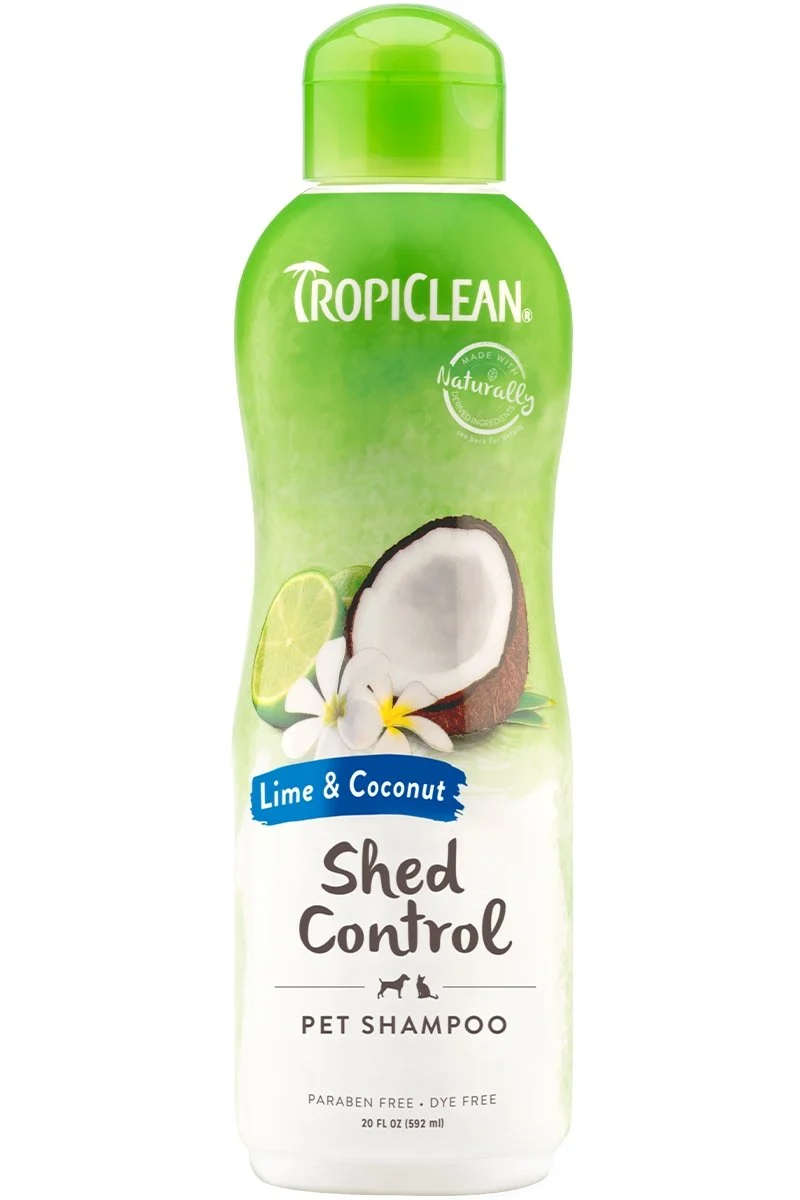 Tropiclean Shampoing - Contrôle de la mue à la lime et à la noix de coco 592mL