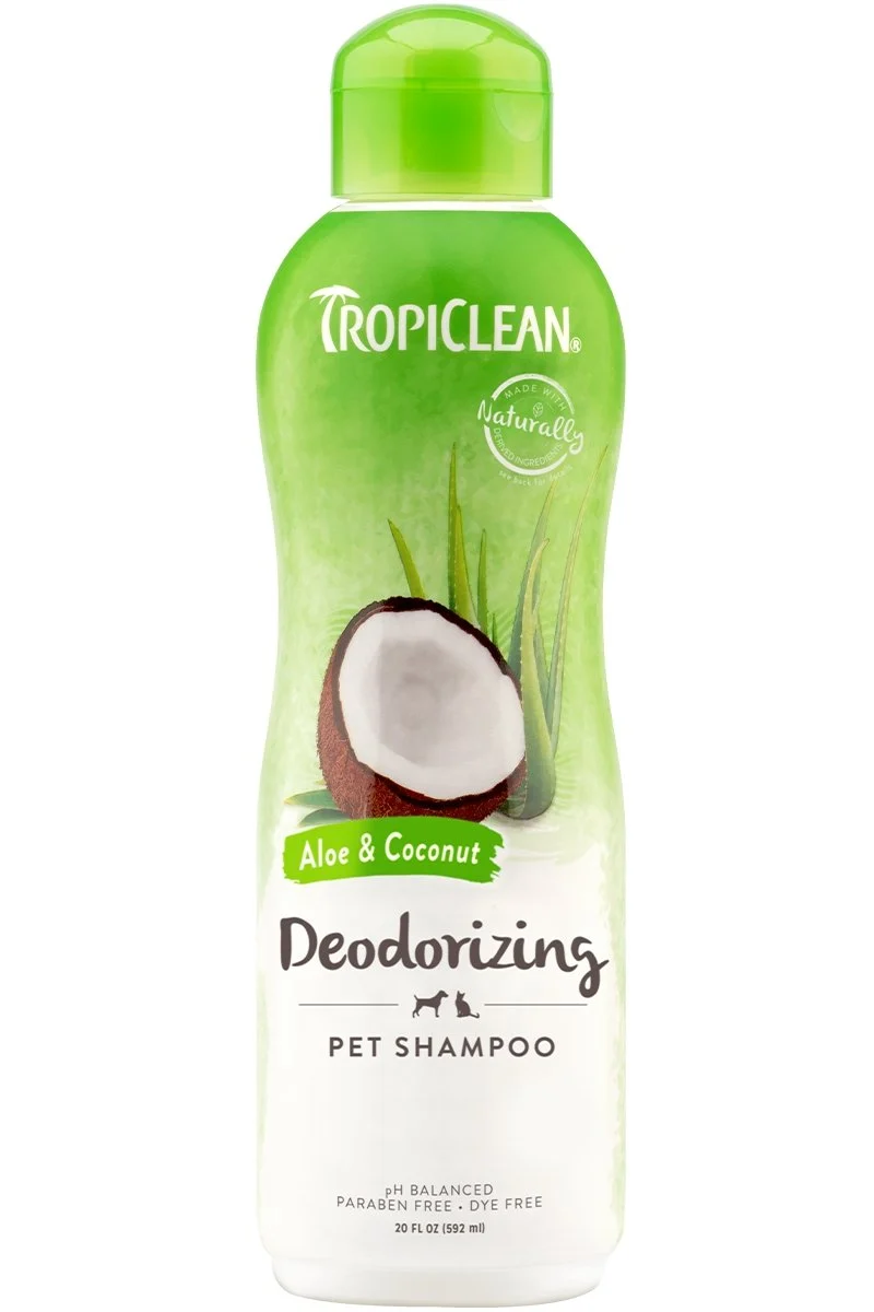 Tropiclean Shampoing - Désodorisant à l'aloès et à la noix de coco 592mL