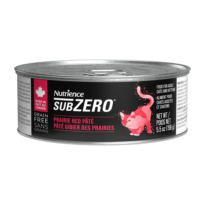 Conserve pour chat Nutrience SubZero - Pâté formule Gibier des prairies 156g