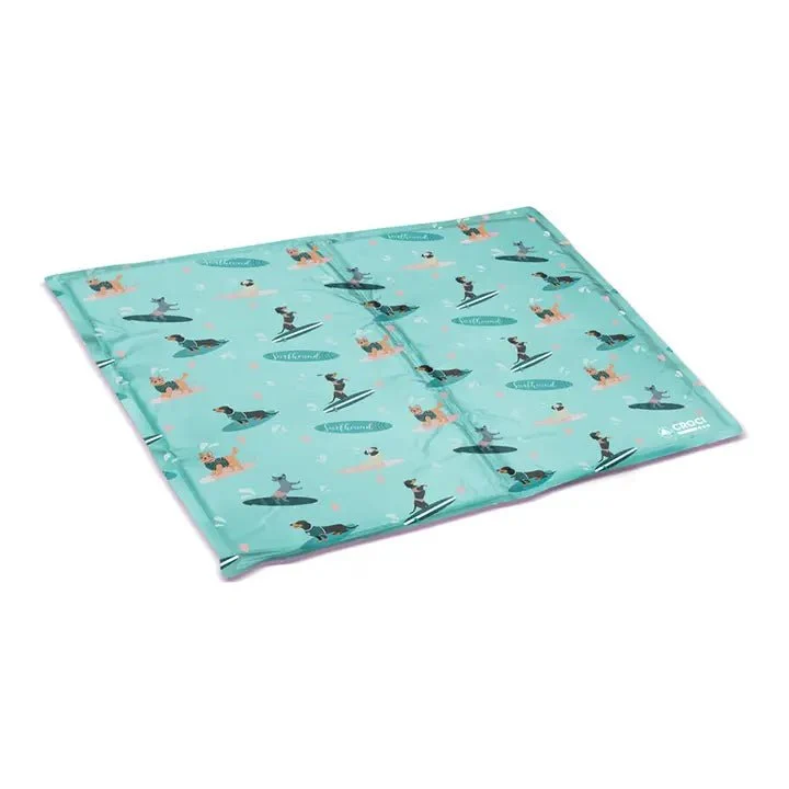 Tapis rafraîchissant pour chien motif Surf – Été