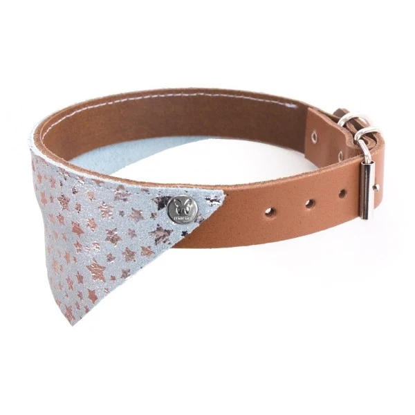 Collier cuir Miami et bandana Martin Sellier